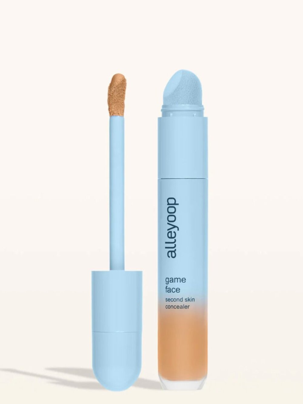 ❣️2/$36 NIB ALLEYOOP Game Face Second Skin Concealer Shade Golden Full Size